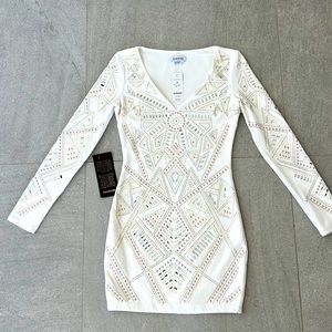 Bebe Mini Long Sleeve Dress